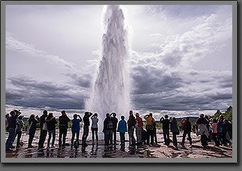 Geysir view Iceland