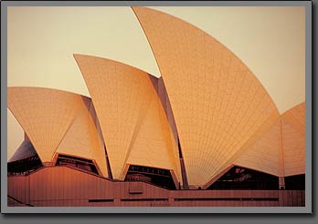 sunset at opera house